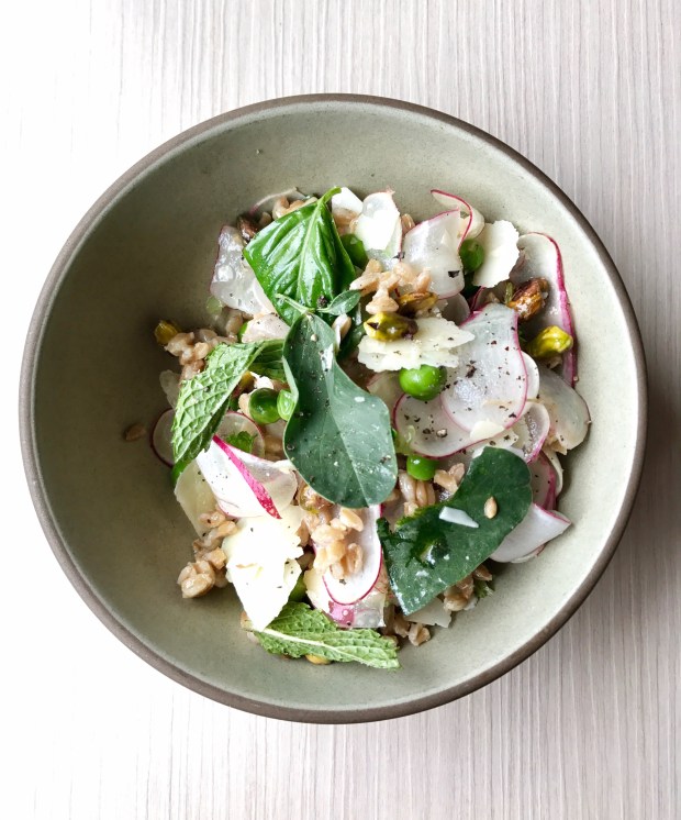 Charlie Bird NYC Farro Salad Beaches &amp; Brie